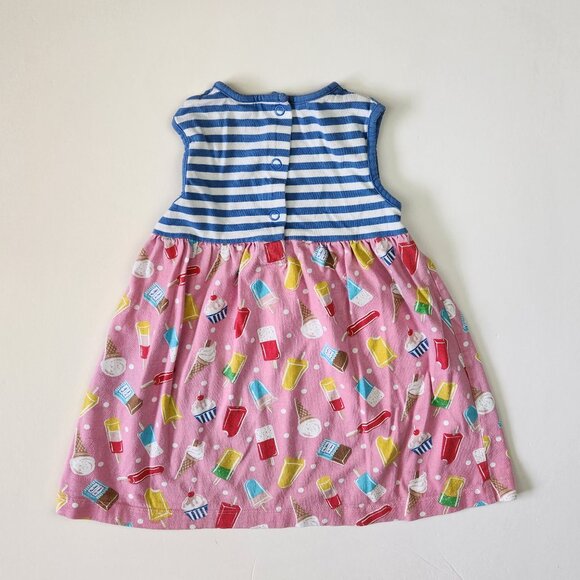 Baby Boden Sleeveless Tank Dress Stripes Popsicles Summer 18-24m Play Condition - Picture 2 of 9
